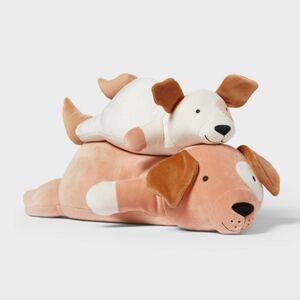 Pillowfort Weighted Dog & Baby Sensory Plush Set